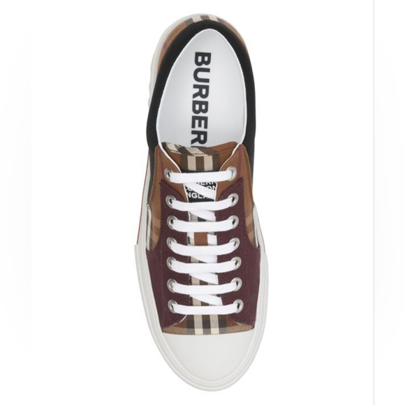 Burberry Men's Kai Low Top Check Sneakers - Picture 5 of 5